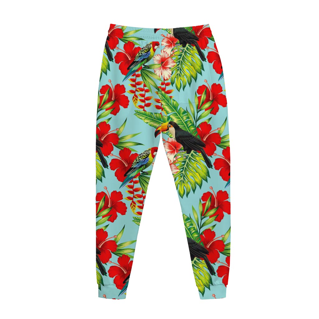 Toucan Parrot Tropical Pattern Print Jogger Pants