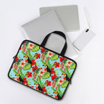 Toucan Parrot Tropical Pattern Print Laptop Sleeve With Handle