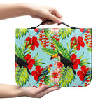 Toucan Parrot Tropical Pattern Print Leather Bible Cover