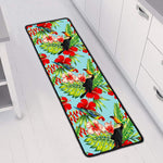 Toucan Parrot Tropical Pattern Print Long Kitchen Mat