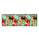 Toucan Parrot Tropical Pattern Print Long Kitchen Mat