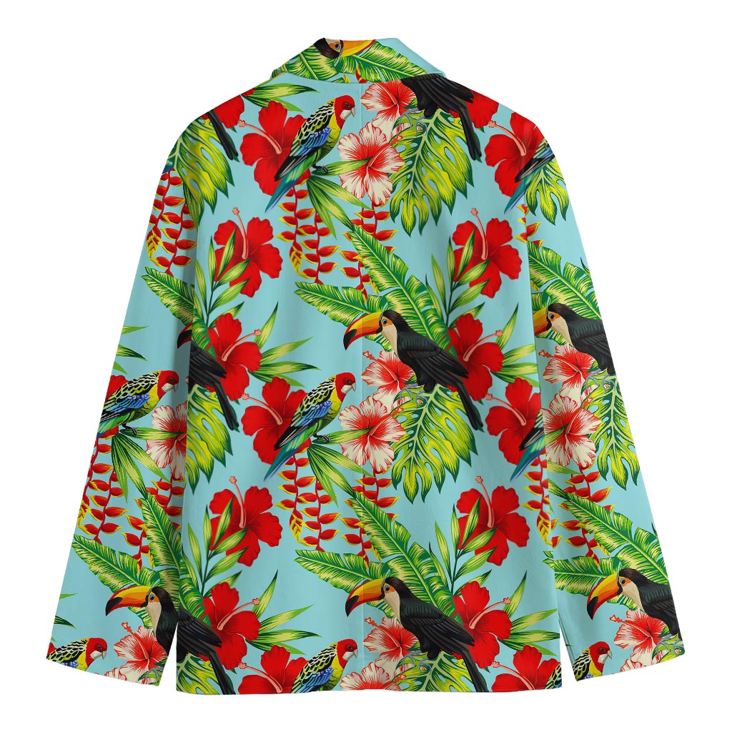 Toucan Parrot Tropical Pattern Print Men's Blazer