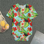 Toucan Parrot Tropical Pattern Print Men's Bodysuit