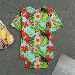 Toucan Parrot Tropical Pattern Print Men's Bodysuit