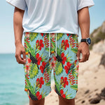 Toucan Parrot Tropical Pattern Print Men's Cargo Shorts