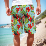 Toucan Parrot Tropical Pattern Print Men's Cargo Shorts
