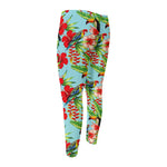 Toucan Parrot Tropical Pattern Print Men's Compression Pants