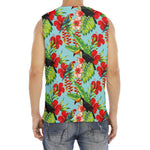 Toucan Parrot Tropical Pattern Print Men's Fitness Tank Top
