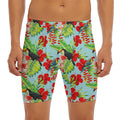 Toucan Parrot Tropical Pattern Print Men's Long Boxer Briefs