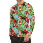 Toucan Parrot Tropical Pattern Print Men's Long Sleeve Rash Guard