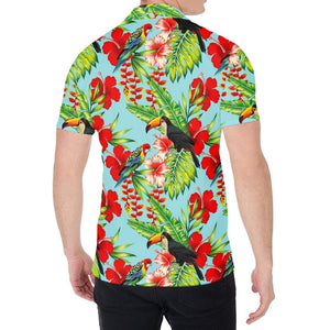 Toucan Parrot Tropical Pattern Print Men's Shirt