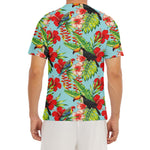 Toucan Parrot Tropical Pattern Print Men's Short Sleeve Rash Guard