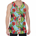 Toucan Parrot Tropical Pattern Print Men's Velvet Tank Top