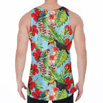 Toucan Parrot Tropical Pattern Print Men's Velvet Tank Top