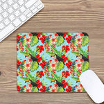Toucan Parrot Tropical Pattern Print Mouse Pad
