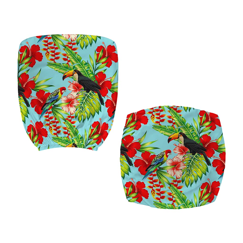 Toucan Parrot Tropical Pattern Print Office Chair Cover