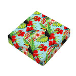 Toucan Parrot Tropical Pattern Print Outdoor Seat Cushion Cover