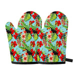 Toucan Parrot Tropical Pattern Print Oven Mitts