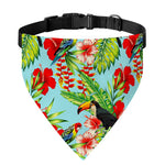 Toucan Parrot Tropical Pattern Print Over The Collar Dog Bandana