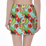 Toucan Parrot Tropical Pattern Print Pencil Mini Skirt