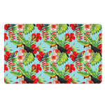 Toucan Parrot Tropical Pattern Print Polyester Doormat