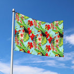 Toucan Parrot Tropical Pattern Print Polyester Flag