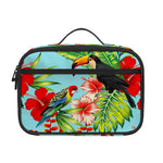 Toucan Parrot Tropical Pattern Print Portable Lunch Bag