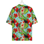 Toucan Parrot Tropical Pattern Print Rayon Hawaiian Shirt