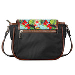 Toucan Parrot Tropical Pattern Print Saddle Bag