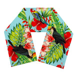 Toucan Parrot Tropical Pattern Print Scarf