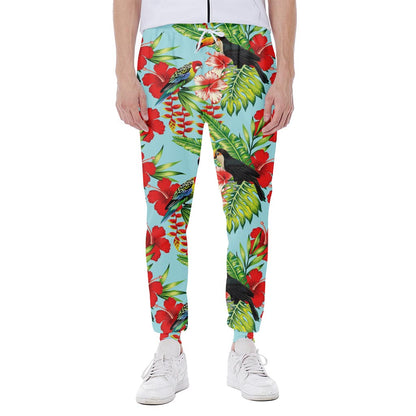 Toucan Parrot Tropical Pattern Print Scuba Joggers