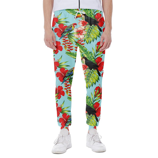 Toucan Parrot Tropical Pattern Print Scuba Joggers