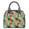 Toucan Parrot Tropical Pattern Print Shoulder Handbag