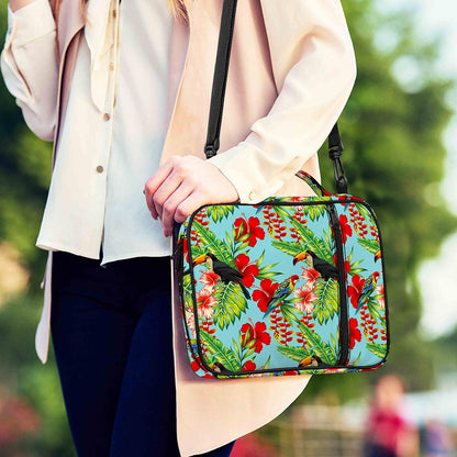 Toucan Parrot Tropical Pattern Print Shoulder Strap Bible Bag