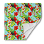 Toucan Parrot Tropical Pattern Print Silk Bandana