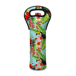 Toucan Parrot Tropical Pattern Print Single Neoprene Wine Tote