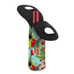Toucan Parrot Tropical Pattern Print Single Neoprene Wine Tote