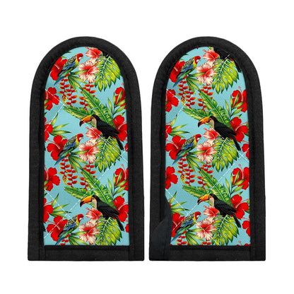 Toucan Parrot Tropical Pattern Print Skillet Handle Cover