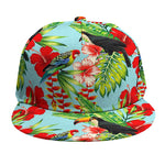 Toucan Parrot Tropical Pattern Print Snapback Cap