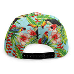 Toucan Parrot Tropical Pattern Print Snapback Cap