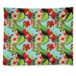 Toucan Parrot Tropical Pattern Print Tapestry
