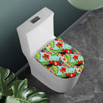 Toucan Parrot Tropical Pattern Print Toilet Lid Cover