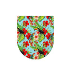 Toucan Parrot Tropical Pattern Print Toilet Lid Cover