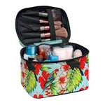 Toucan Parrot Tropical Pattern Print Travel Makeup Bag