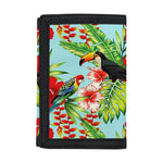 Toucan Parrot Tropical Pattern Print Trifold Wallet