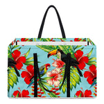Toucan Parrot Tropical Pattern Print Utility Tote Bag