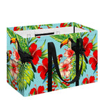 Toucan Parrot Tropical Pattern Print Utility Tote Bag
