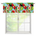 Toucan Parrot Tropical Pattern Print Window Valance
