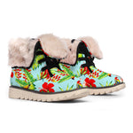 Toucan Parrot Tropical Pattern Print Winter Boots