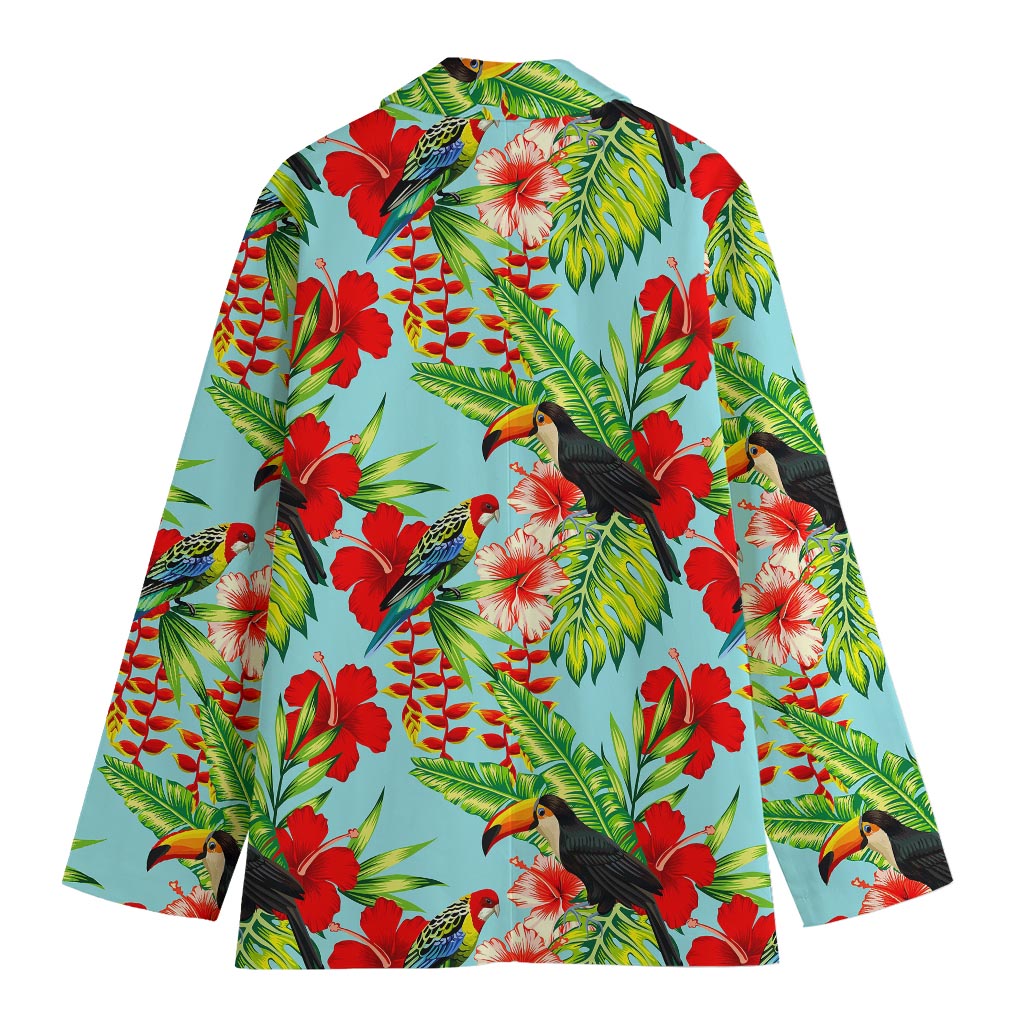 Toucan Parrot Tropical Pattern Print Women's Blazer